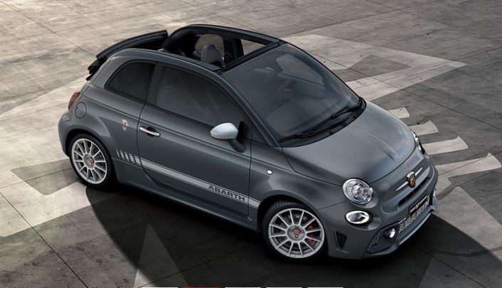 Abarth 595/695 Seitenstreifen-Set in weiß